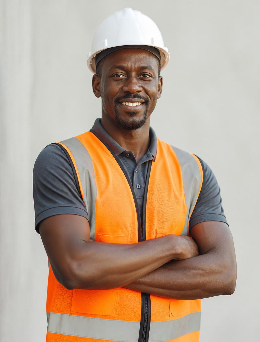 Kenyan construction worker